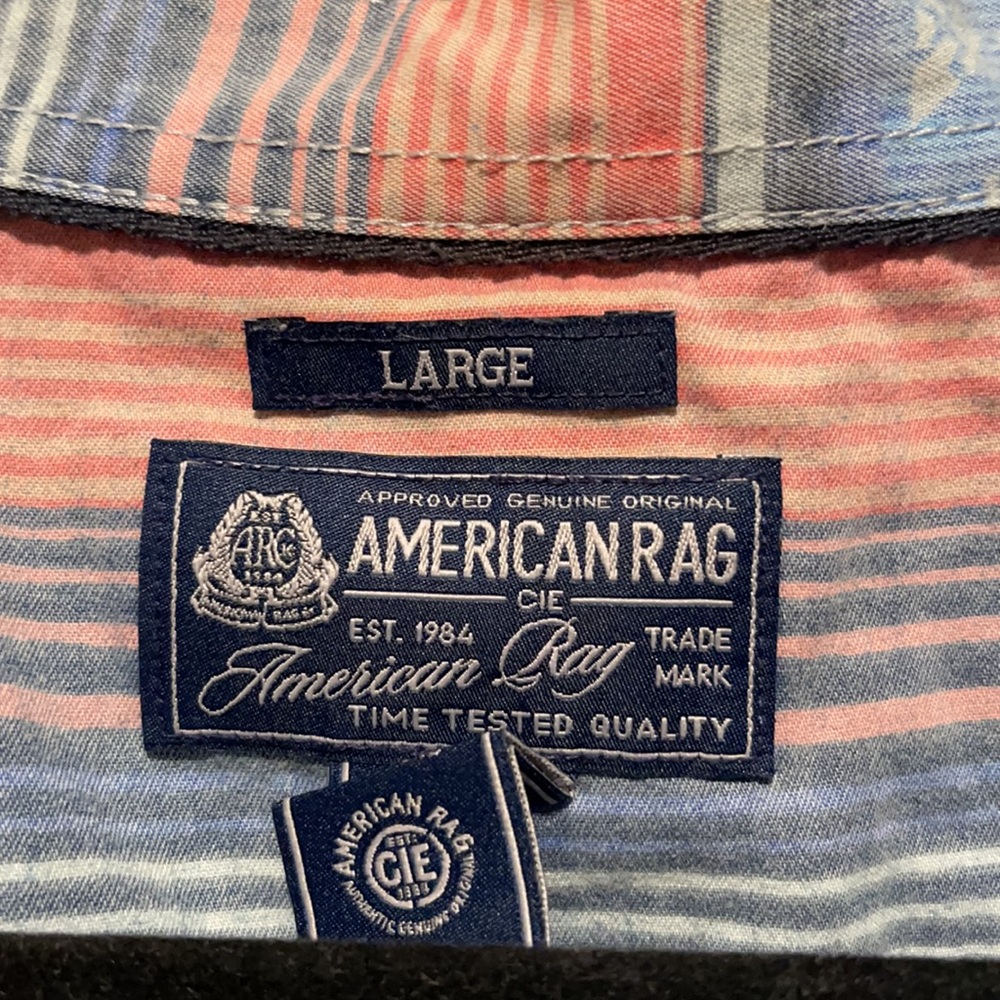 American Rag Short Sleeve Button Down - Picture 2 of 2